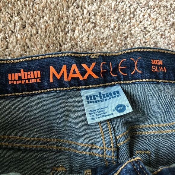 Urban Pipeline MaxFlex Ripped Slim Fit Jeans Size 34/34 - Picture 3 of 12